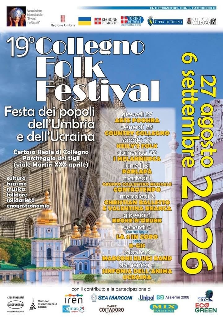 👩‍👩‍👦‍👦Collegno è al lavoro per la 19^ edizione del Collegno Folk Festival,…
