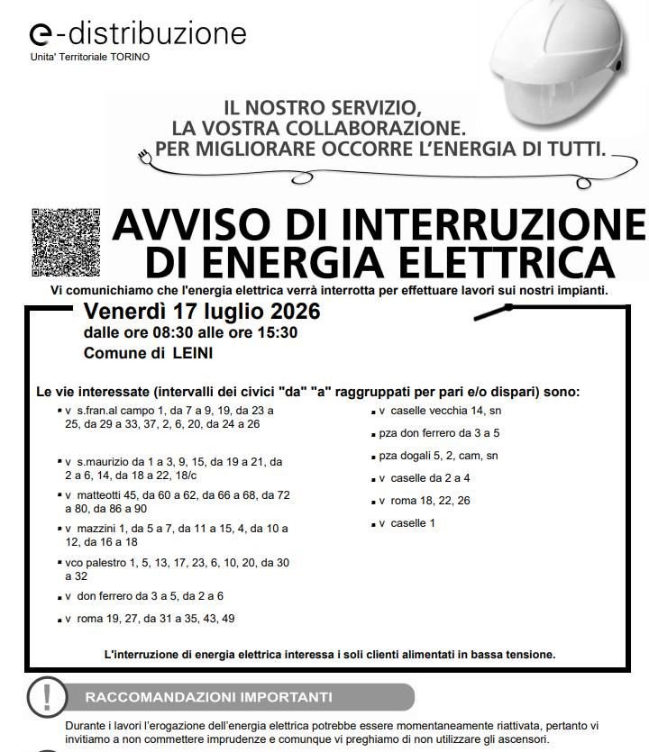 ❌❌ INTERVENTI SULLE STRADE ❌❌ Per consentire dei lavori da parte di Provana…