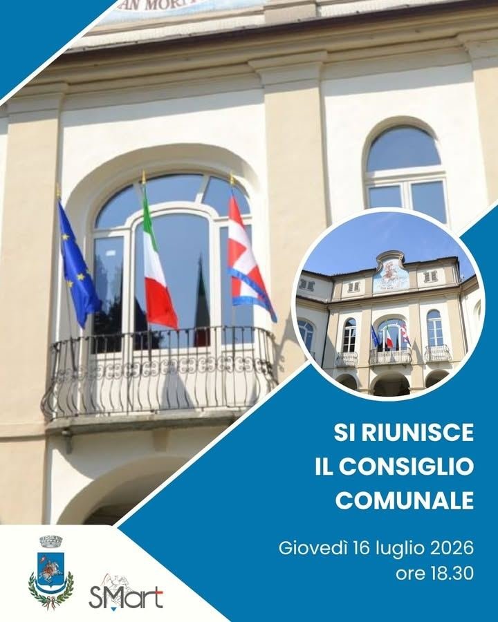 🇮🇹 Il Consiglio Comunale si riunirà domani, giovedì 16 luglio, alle ore 18.30.