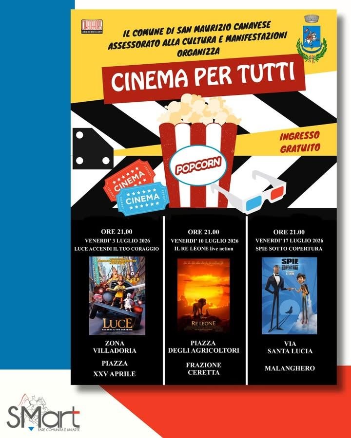 📽️Torna nel mese di luglio "Cinema per tutti", la rassegna di proiezioni…