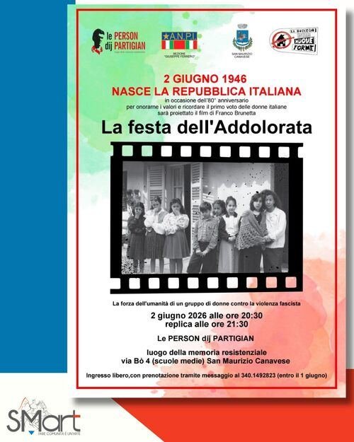 📽️ Martedì 2 giugno, festa della Repubblica, sarà riproposto il cortometraggio…