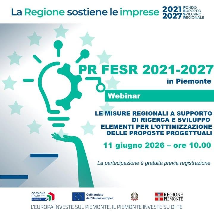 Se sei una PMI, una microimpresa o un professionista in Piemonte partecipa al…