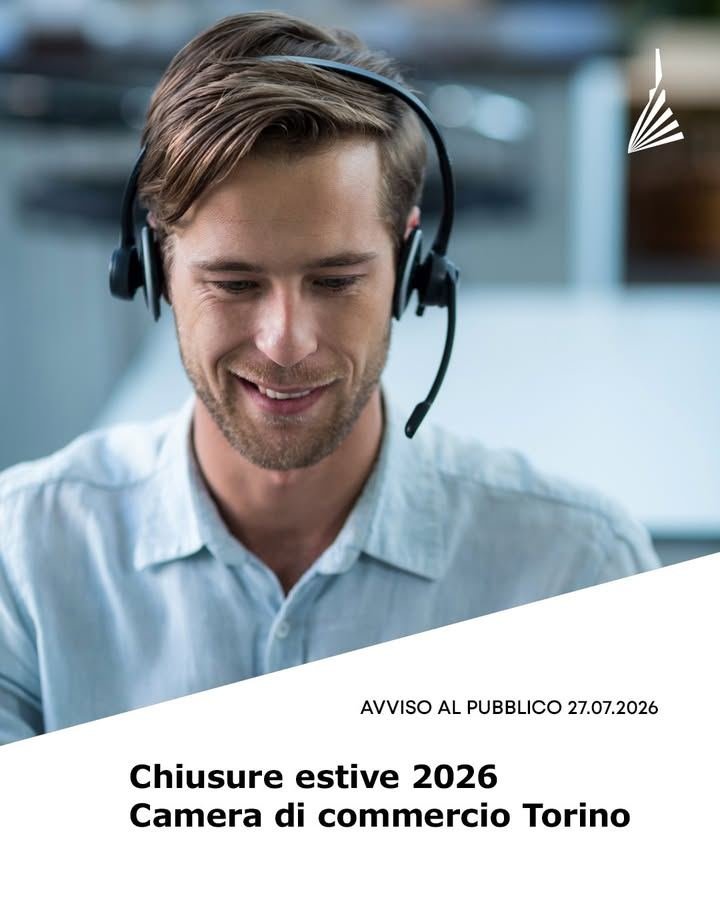 ⚡Sono chiusi al pubblico durante il periodo estivo i seguenti servizi camerali:…