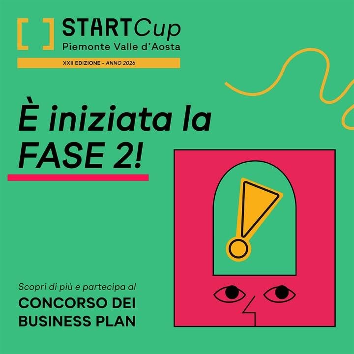 🏆 È aperta la Fase 2 di Start Cup Piemonte Valle d'Aosta 2026, il concorso…