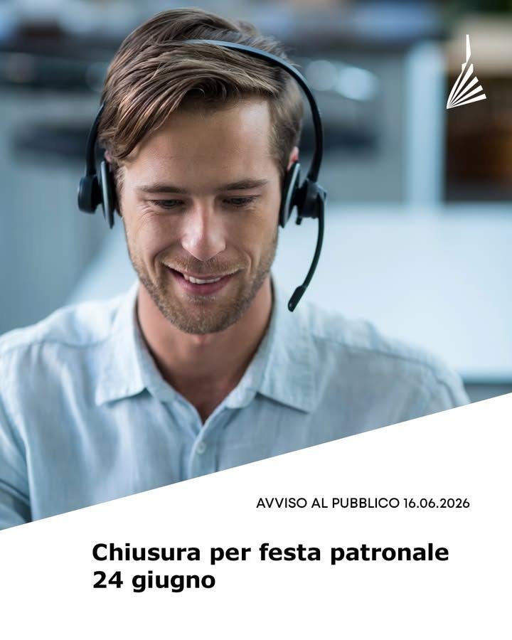 ⚡️ In occasione della festa patronale di San Giovanni, tutti gli uffici della…
