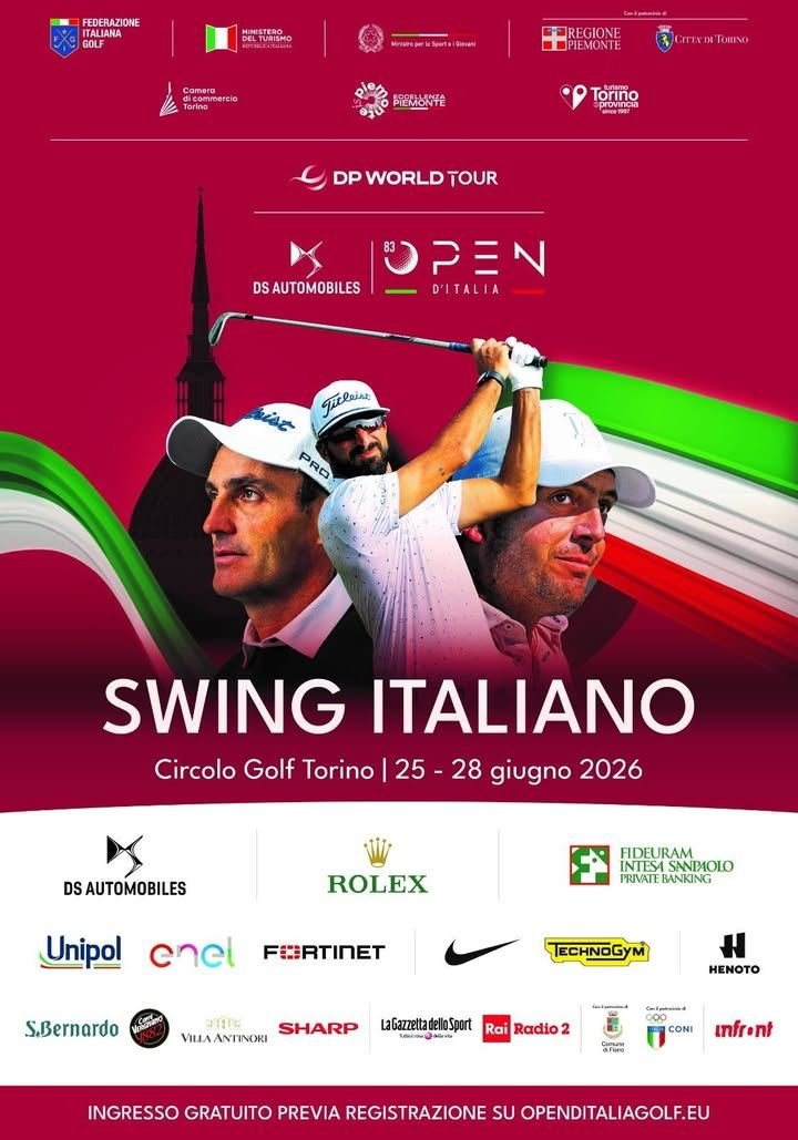 ⚡️Open di Golf a Torino presentati oggi in Regione Piemonte con Città di Torino…