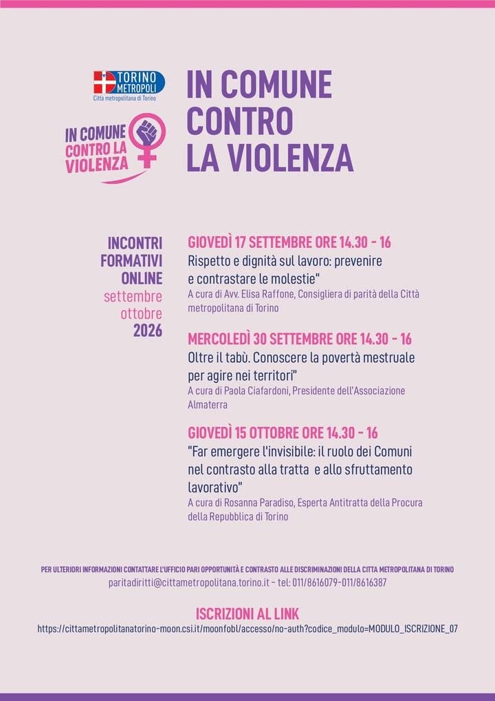 ✅ Inizia giovedì 17 settembre la seconda edizione del ciclo di incontri online…
