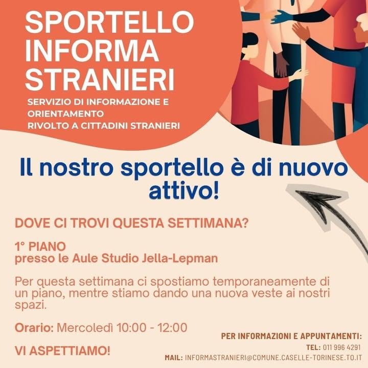 L'INFORMA STRANIERI È TORNATO! Il nostro sportello è di nuovo attivo!
