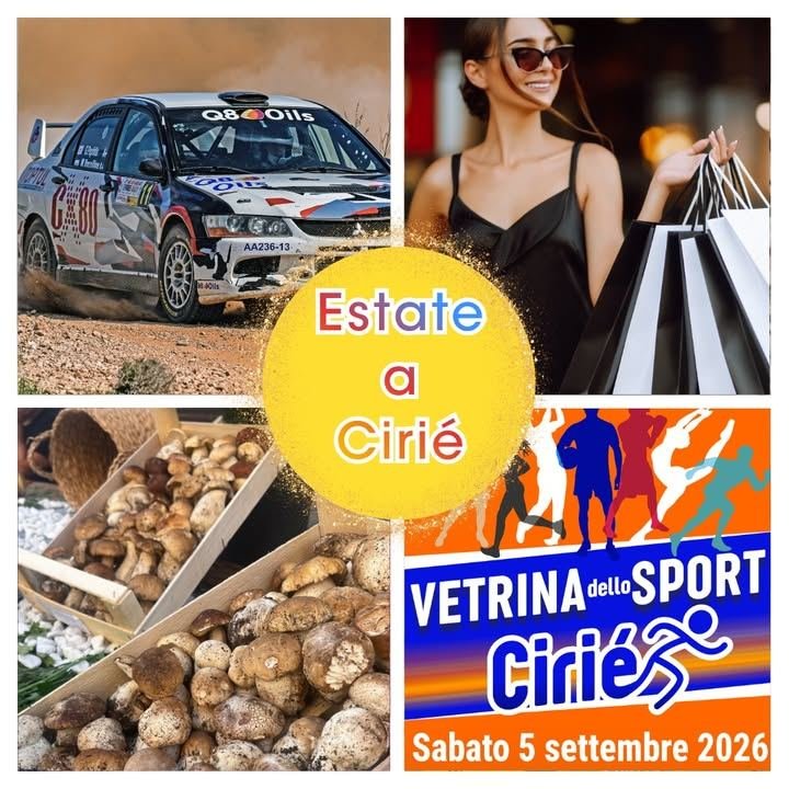🎉 𝐔𝐍 𝐖𝐄𝐄𝐊𝐄𝐍𝐃 𝐑𝐈𝐂𝐂𝐎 𝐃𝐈 𝐄𝐕𝐄𝐍𝐓𝐈 𝐀 𝐂𝐈𝐑𝐈𝐄́! Sabato 5 e domenica 6 settembre Cirié si…