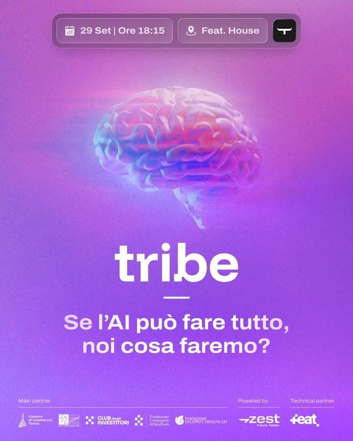 🍂 Torna l’autunno e tornano gli eventi Tribe! Ti aspettiamo martedì 29…