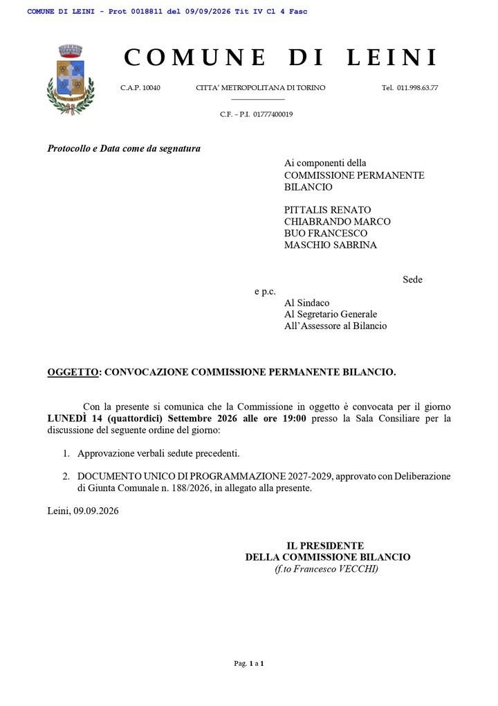 📌📌 CONVOCAZIONE COMMISSIONE BILANCIO 📌📌 La Commissione Bilancio si riunirà…