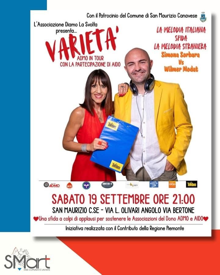 🎤 VARIETÀ – sabato 19 settembre 🎤 Una serata di musica, spettacolo e…