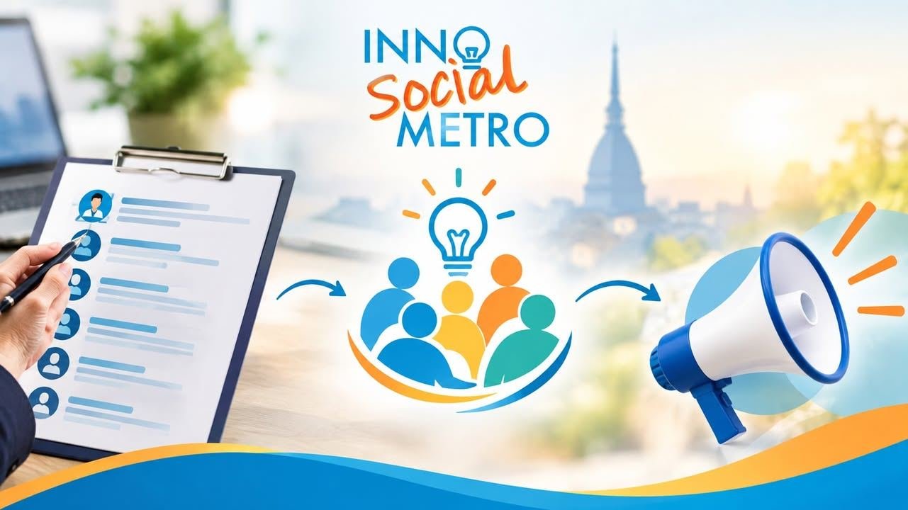 𝘼𝙫𝙫𝙞𝙨𝙤 𝙋𝙪𝙗𝙗𝙡𝙞𝙘𝙤 𝙄𝙉𝙉𝙊𝙎𝙊𝘾𝙄𝘼𝙇𝙈𝙀𝙏𝙍𝙊 Cercansi esperti in innovazione sociale e…
