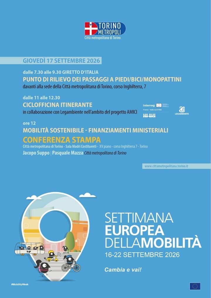 🚴 Anche quest’anno Città metropolitana di Torino insieme a numerosi Comuni del…