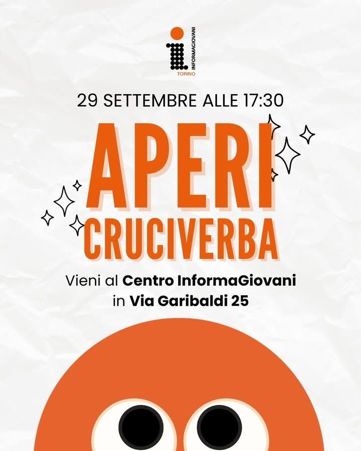 🧩🍹 APERI – CRUCIVERBA Un aperitivo, un giga-cruciverba e… Torino tutta da…