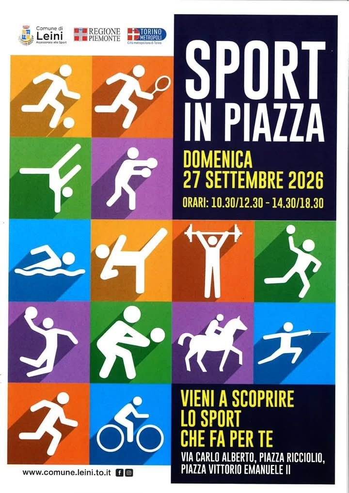 🚴‍♀️🚴 SPORT IN PIAZZA ⛹️‍♀️⛹️ Domenica 27 settembre torna l'edizione 2026 di…
