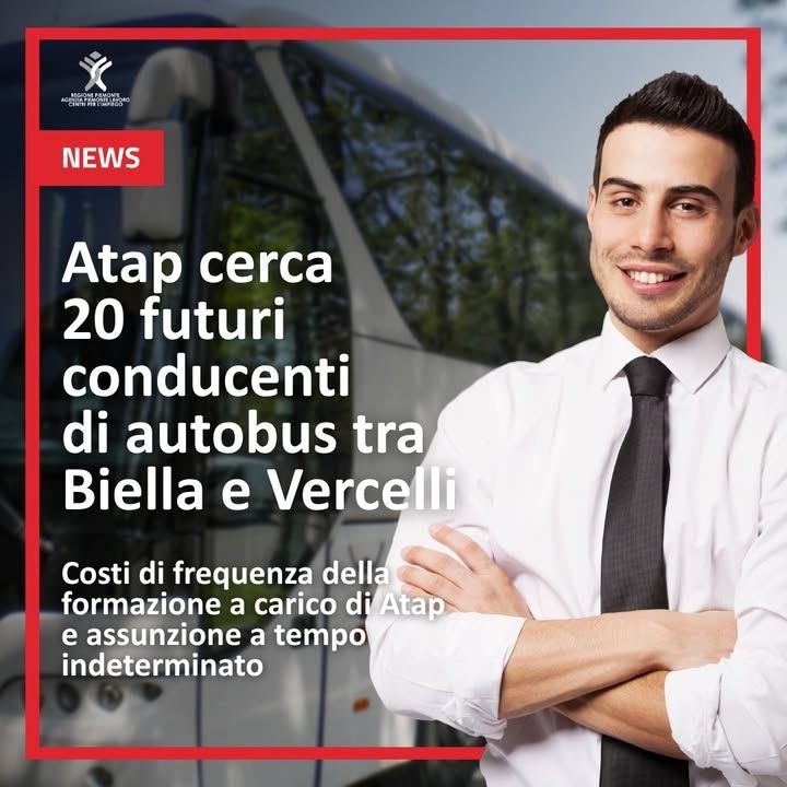 🚌 Vuoi diventare conducente di autobus? ATAP cerca 20 persone da inserire sulle…