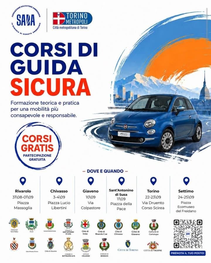 🚘CORSI DI GUIDA SICURA – PARTECIPAZIONE GRATUITA