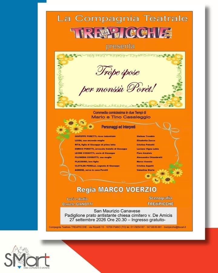 🎭Domenica 27 settembre alle ore 20.30, nel padiglione sull’area antistante…