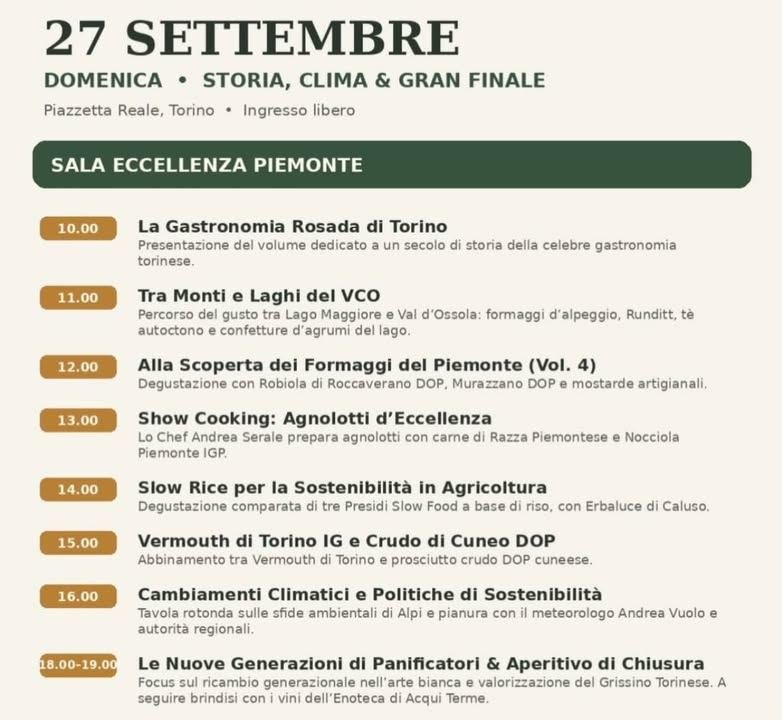 🌲 🌿 🍎 Terra Madre 2026 - L’ultima giornata di domenica 27 settembre cosa…