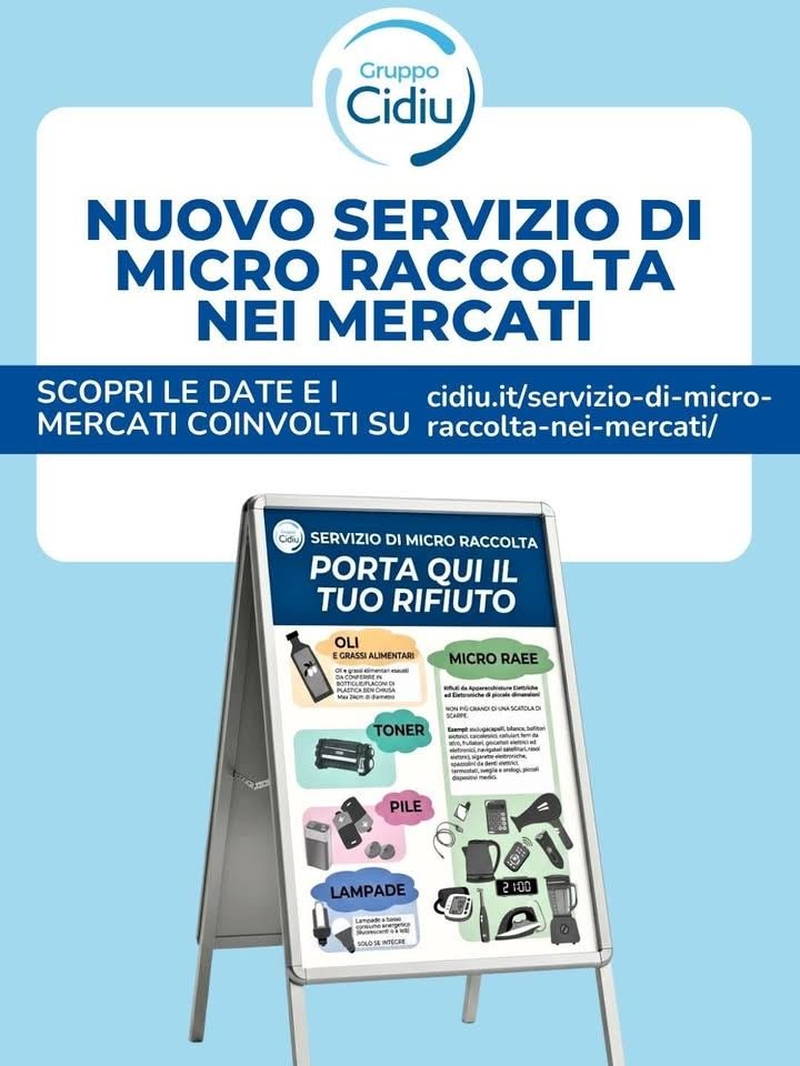 ♻️ 𝗡𝗨𝗢𝗩𝗢 𝗦𝗘𝗥𝗩𝗜𝗭𝗜𝗢 𝗗𝗜 𝗠𝗜𝗖𝗥𝗢 𝗥𝗔𝗖𝗖𝗢𝗟𝗧𝗔 𝗡𝗘𝗜 𝗠𝗘𝗥𝗖𝗔𝗧𝗜