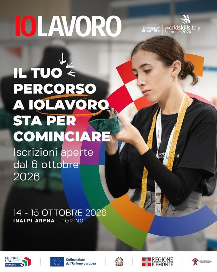 📣 Il 6 ottobre aprono le iscrizioni per partecipare a IOLAVORO 2026 a Torino!…
