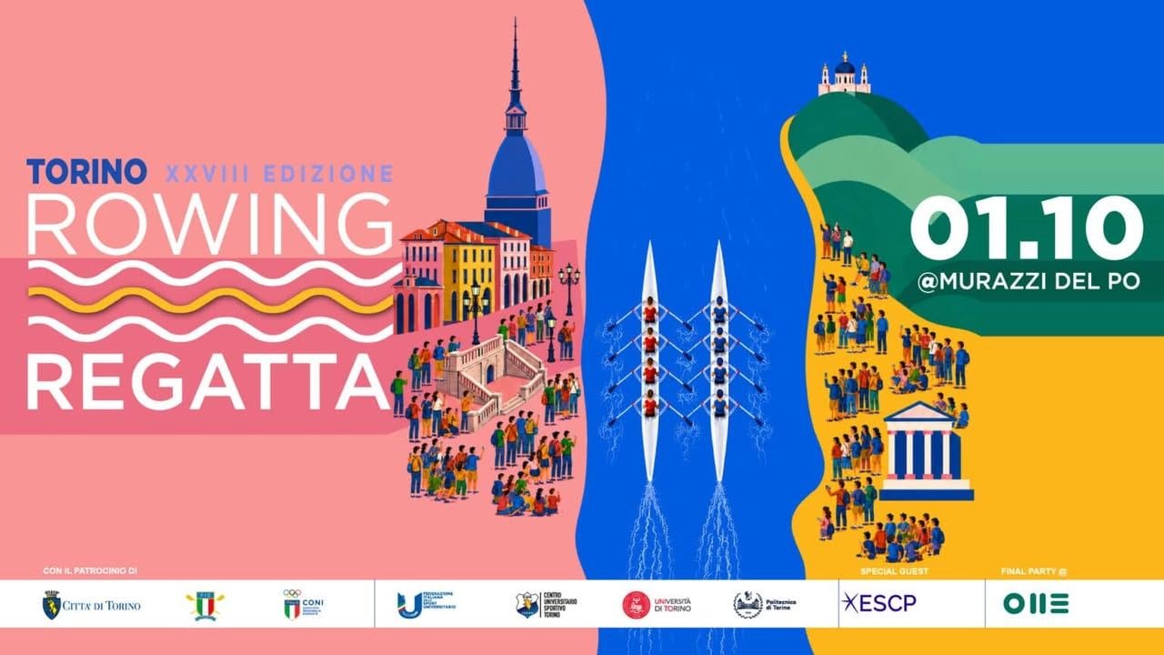 🛶 Domani giovedì 1° ottobre il fiume Po torna protagonista dello sport universitario con la XXVIII edizione della Rowing Regatta