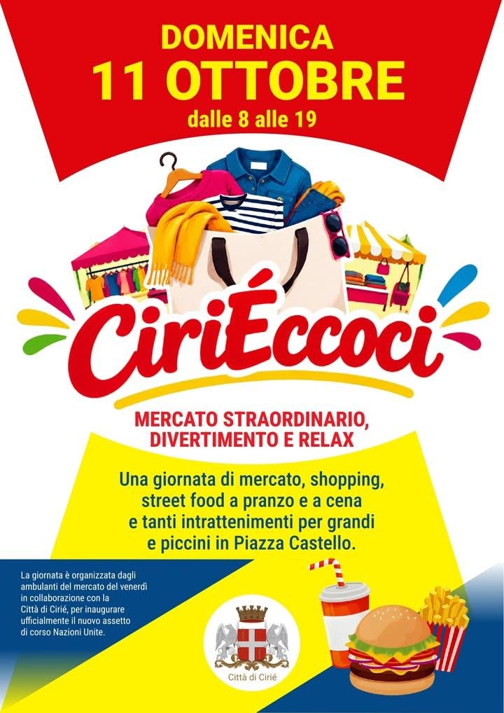 🛍️ 𝐂𝐢𝐫𝐢𝐄́𝐜𝐜𝐨𝐜𝐢: 𝐦𝐞𝐫𝐜𝐚𝐭𝐨 𝐬𝐭𝐫𝐚𝐨𝐫𝐝𝐢𝐧𝐚𝐫𝐢𝐨 𝐃𝐨𝐦𝐞𝐧𝐢𝐜𝐚 𝟏𝟏 𝐨𝐭𝐭𝐨𝐛𝐫𝐞 𝐚 𝐂𝐢𝐫𝐢𝐞́, 𝐮𝐧𝐚…