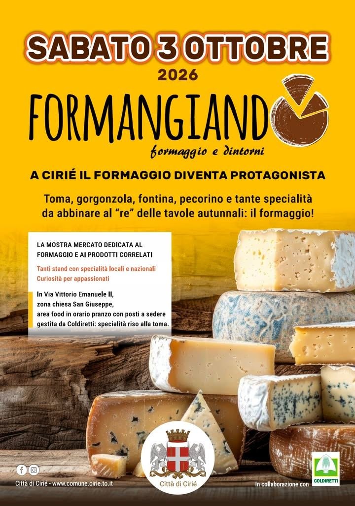 🧀 🧀 🧀 Ricordiamo che domani, sabato 3 ottobre, via Vittorio Emanuele II…