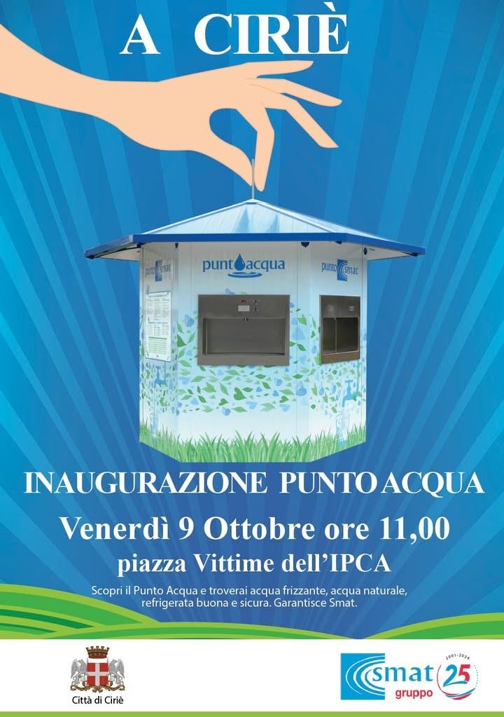 📢💧 Venerdì 9 ottobre alle ⏰ ore 11.00 verrà inaugurato in 📍 Piazza Vittime…