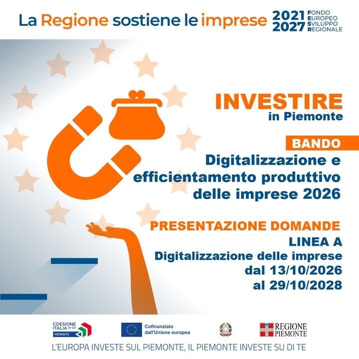 Riapre la Linea A per la Digitalizzazione delle Imprese: dal 13 ottobre 2026…