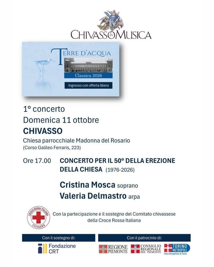 🎼 Il primo concerto della stagione autunnale di Chivasso in Musica 2026, con il…