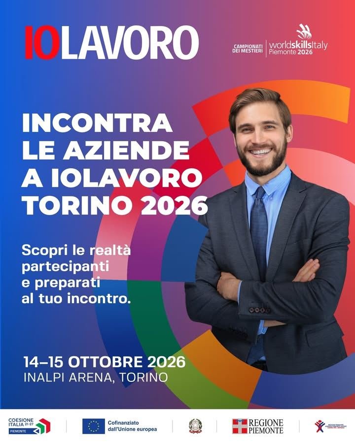 🏢 A IOLAVORO Torino 2026 puoi conoscere tantissime aziende e fare il tuo primo…