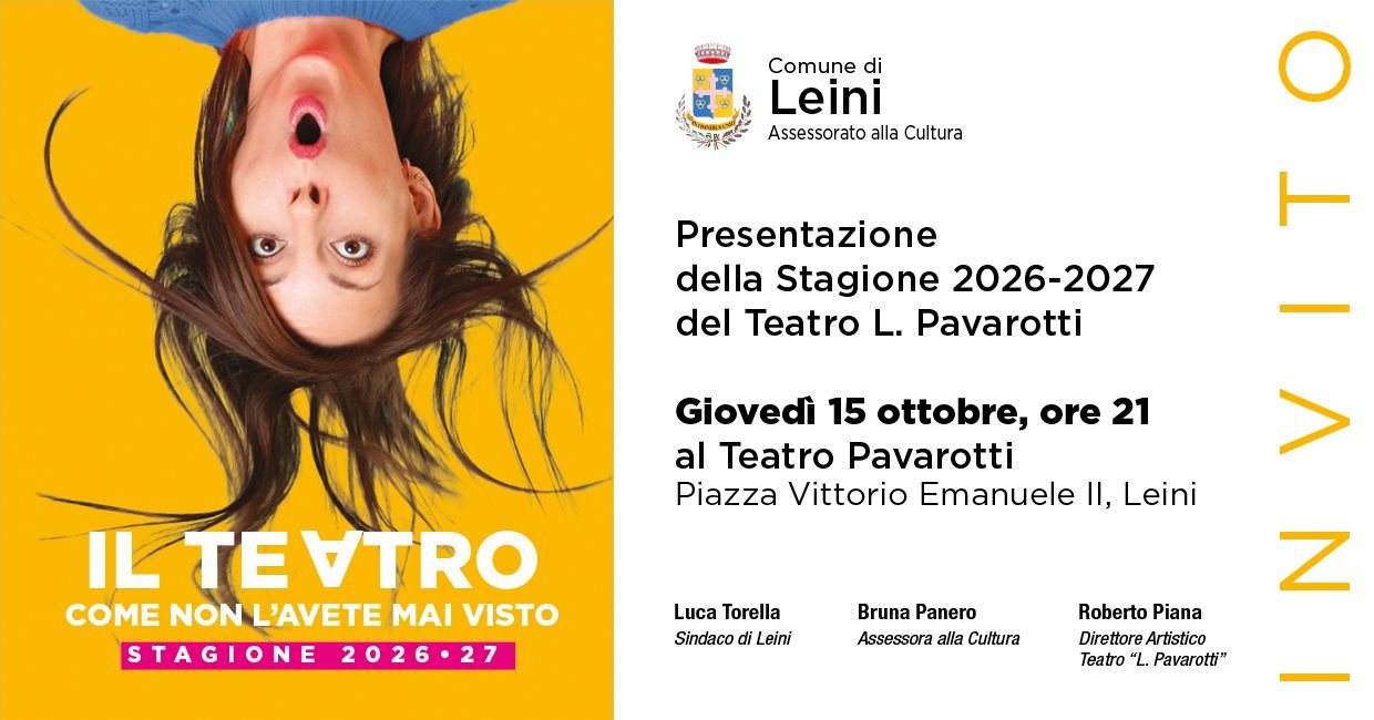 🎭🎭 STAGIONE TEATRALE 2026 / 2027 🎭🎭 La stagione teatrale 2026 / 2027 è pronta a…