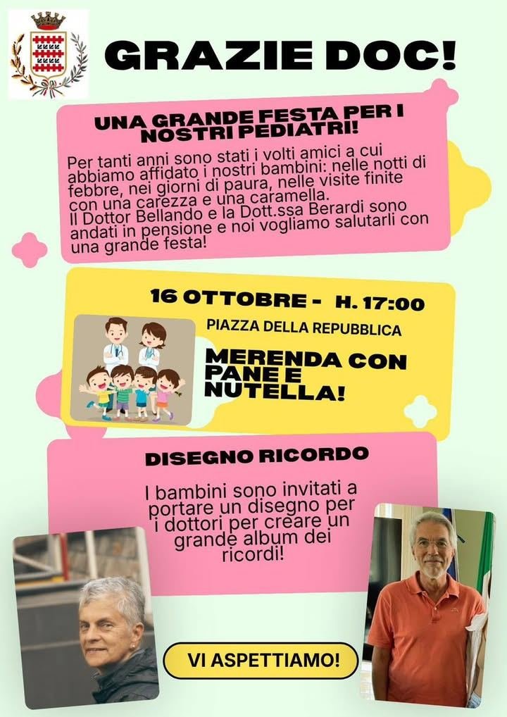 🎉 Una carriera di sorrisi, una festa di gratitudine! L’Amministrazione invita…