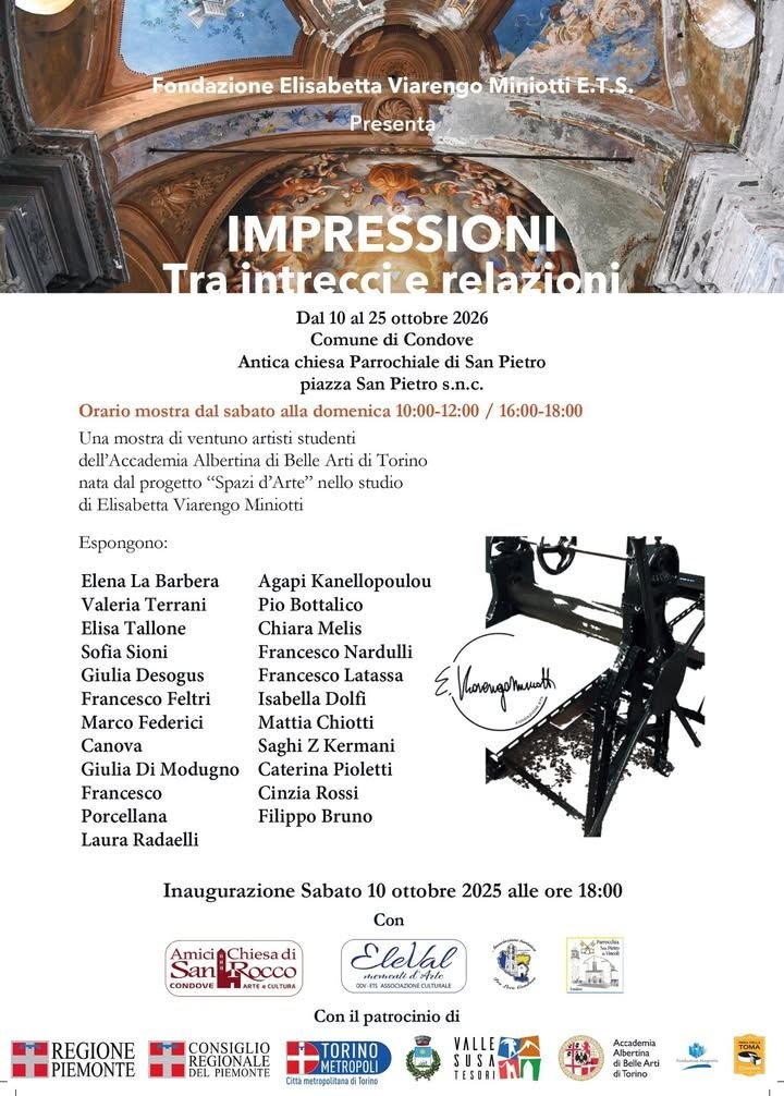 📌Dal 10 al 25 ottobre, l’antica chiesa parrocchiale di San Pietro a Condove…