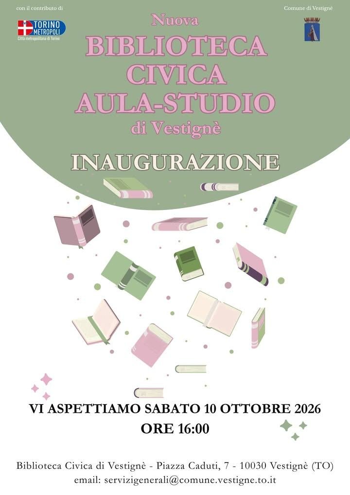 📚Anche il Comune Di Vestigne ha la sua aula studio, inaugurata dal sindaco…