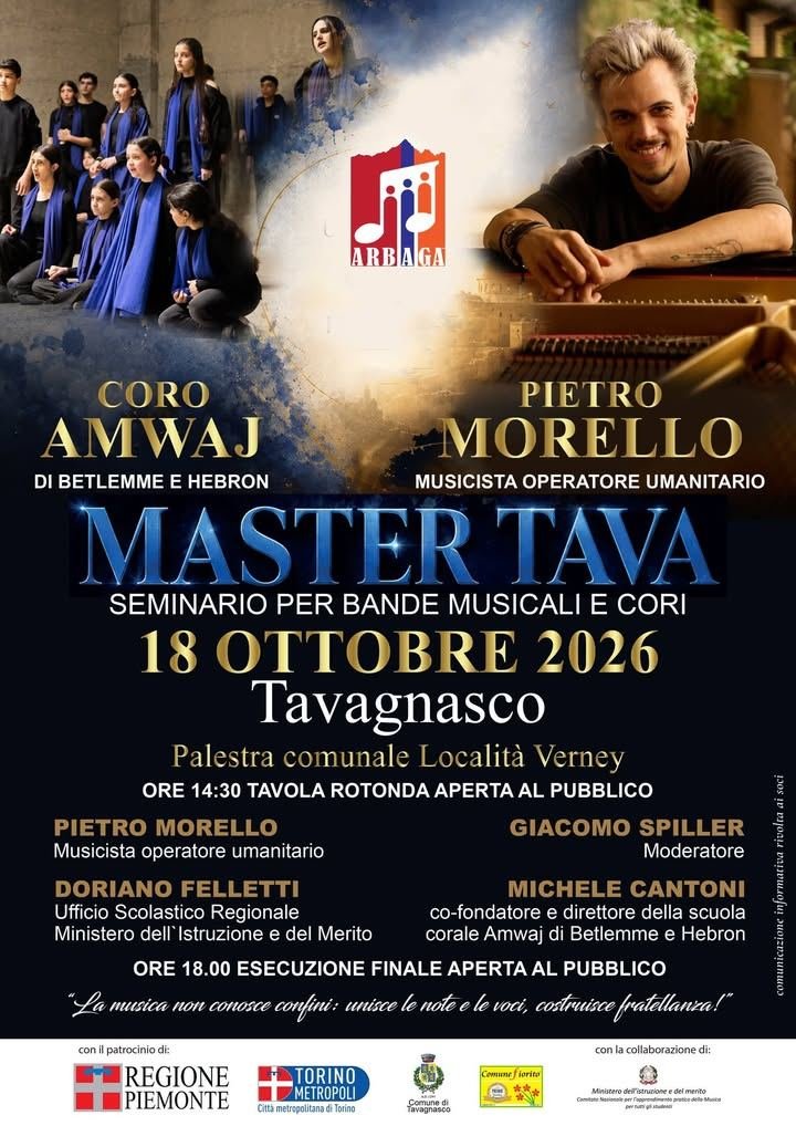 🎵Domenica 18 ottobre 2026, il Comune di Tavagnasco ospita il Master TAVA,…