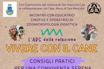 “Vivere con il cane”: incontro informativo a Casa Marchini Ramello
