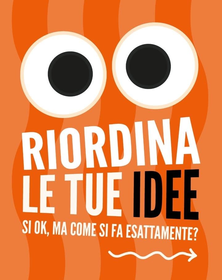 Riordina le tue idee 🧠 Troppe informazioni in giro ti disorientano invece di…