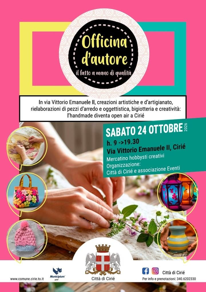 💥 "𝐎𝐟𝐟𝐢𝐜𝐢𝐧𝐚 𝐝'𝐚𝐮𝐭𝐨𝐫𝐞": 𝐬𝐚𝐛𝐚𝐭𝐨 24 OTTOBRE 𝐢𝐧 𝐯𝐢𝐚 𝐕𝐢𝐭𝐭𝐨𝐫𝐢𝐨 𝐄𝐦𝐚𝐧𝐮𝐞𝐥𝐞 𝐈𝐈 𝐢𝐥…