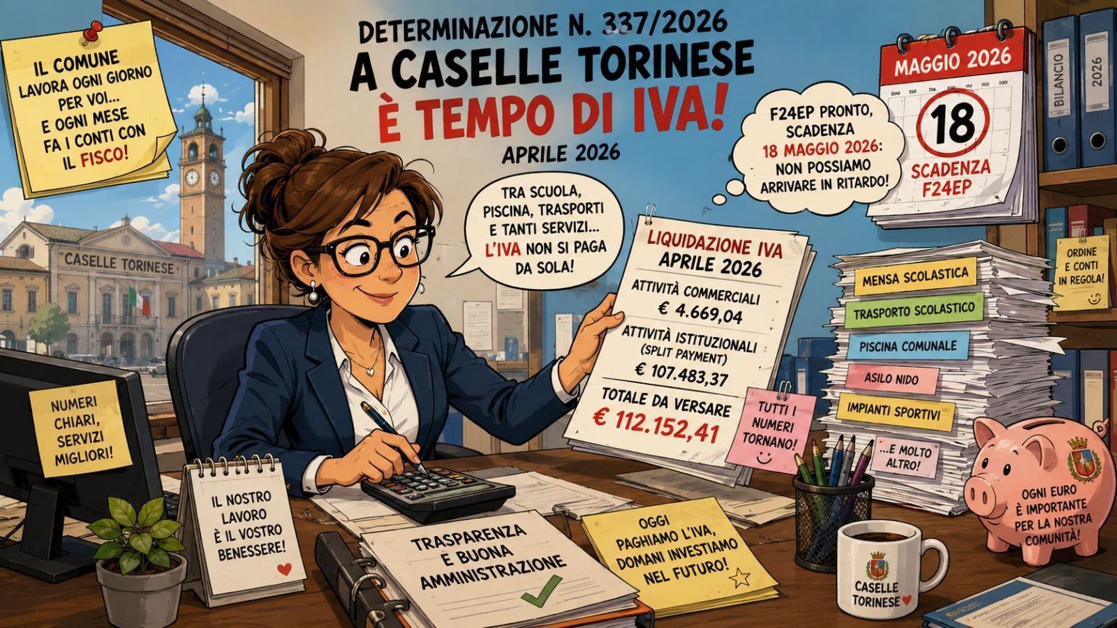 11 Maggio Caselle tra IVA, cantieri e stampanti affamate: il diario quotidiano della burocrazia che non dorme mai