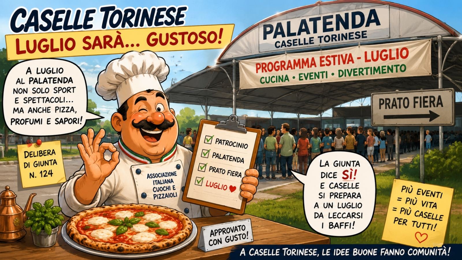 8 Luglio tra pizze, cantieri e strisce appena dipinte