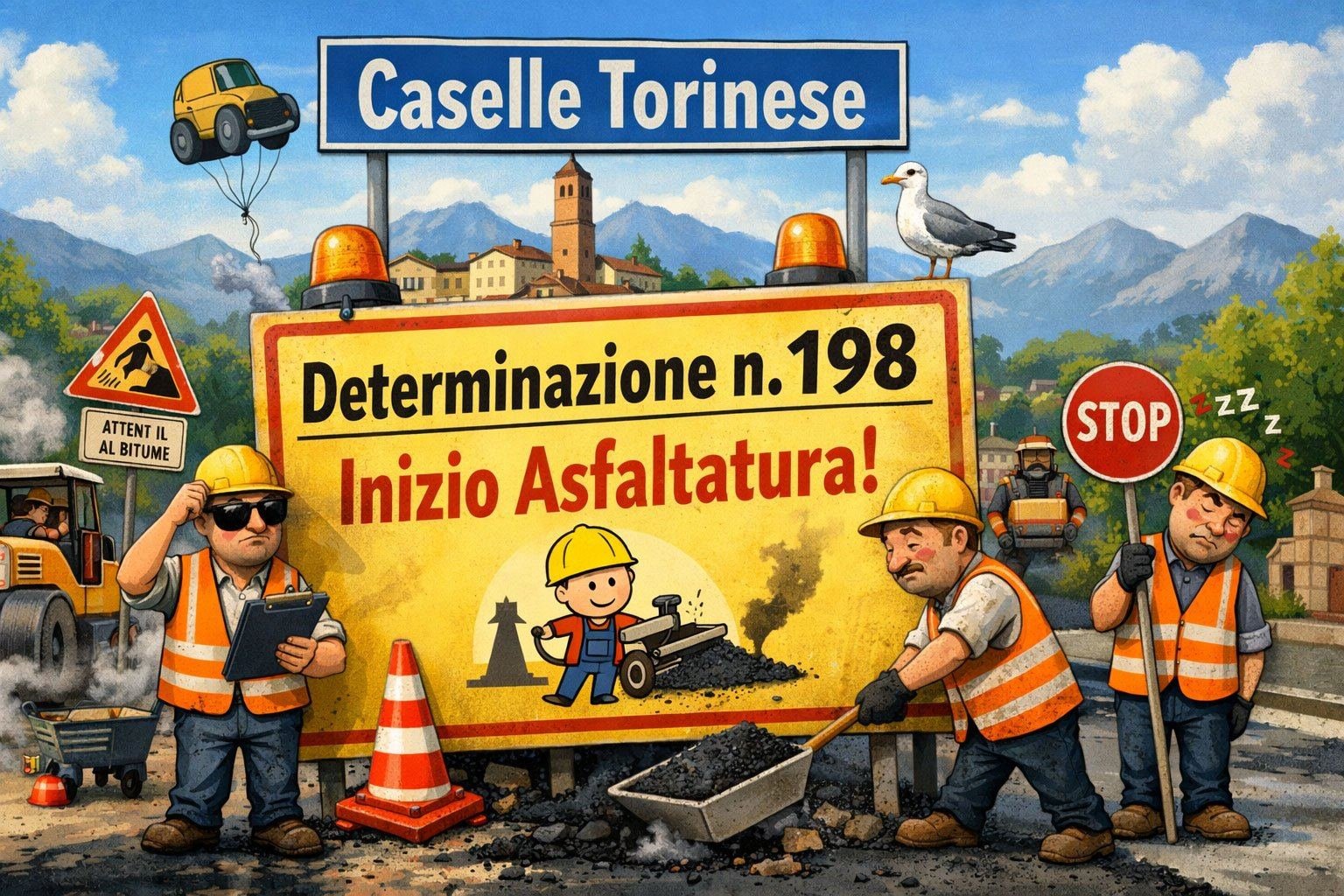 11 marzo partono le asfaltature: la Determina 198 accende i motori (e i rulli compressori)