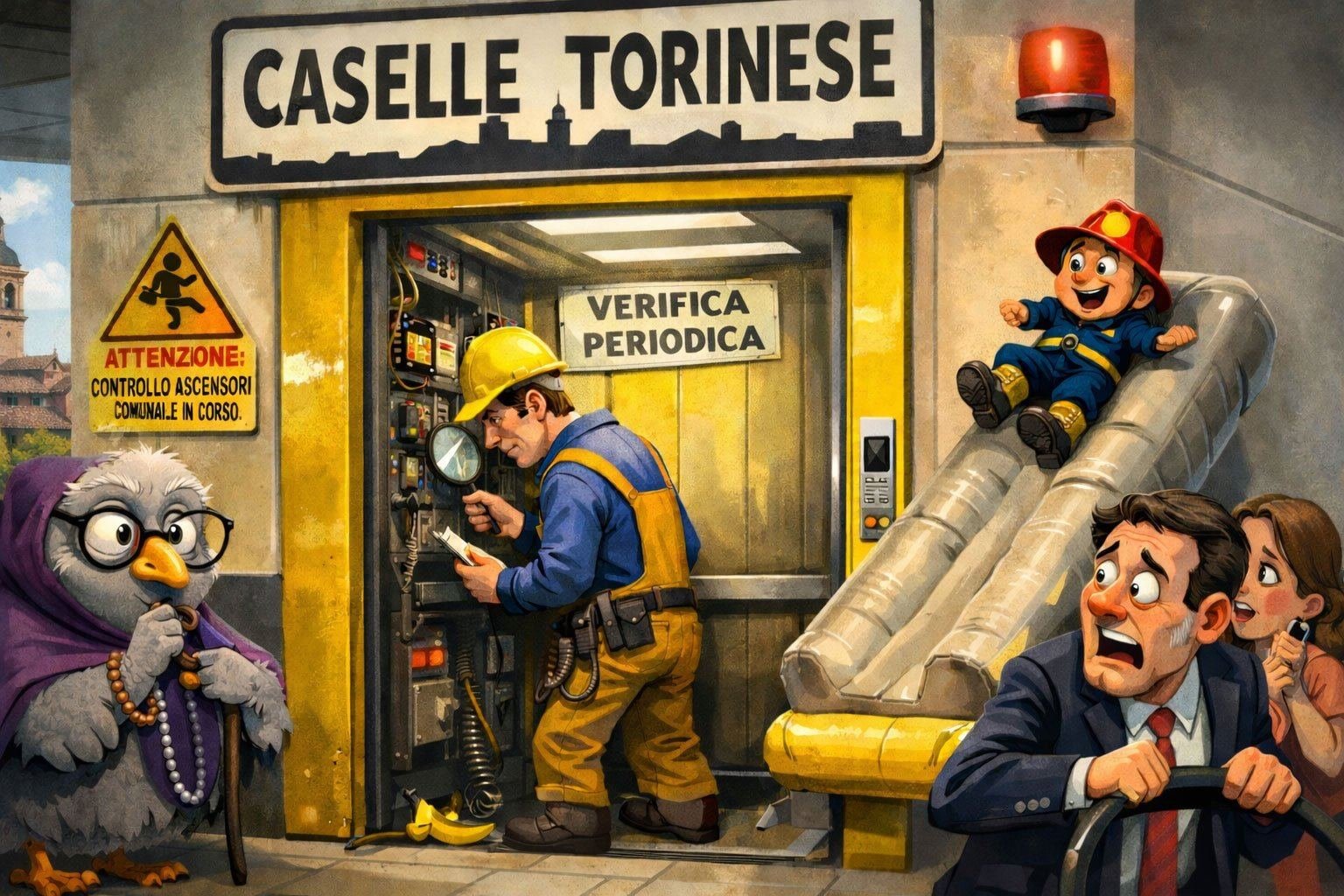 Caselle Torinese: ascensori comunali, scuolabus e referendum negli atti del 10 MARZO