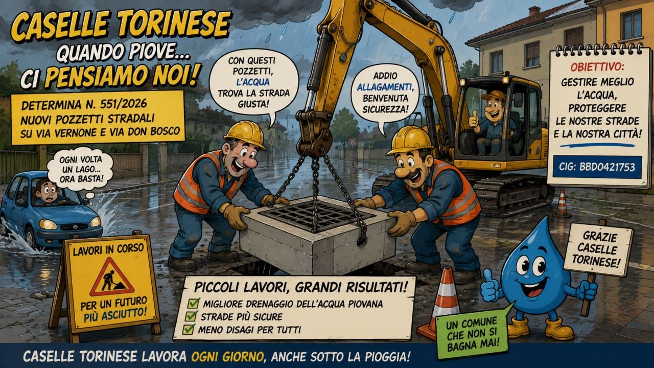 4 Agosto Caselle si rimette in sesto: tra mensa, strade e pozzetti il Comune apre i cantieri