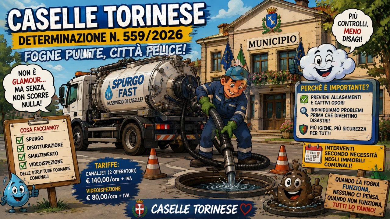 Caselle Torinese, il Comune non va in ferie: scuole, cantieri, centri estivi e fogne nel menù del 6 agosto
