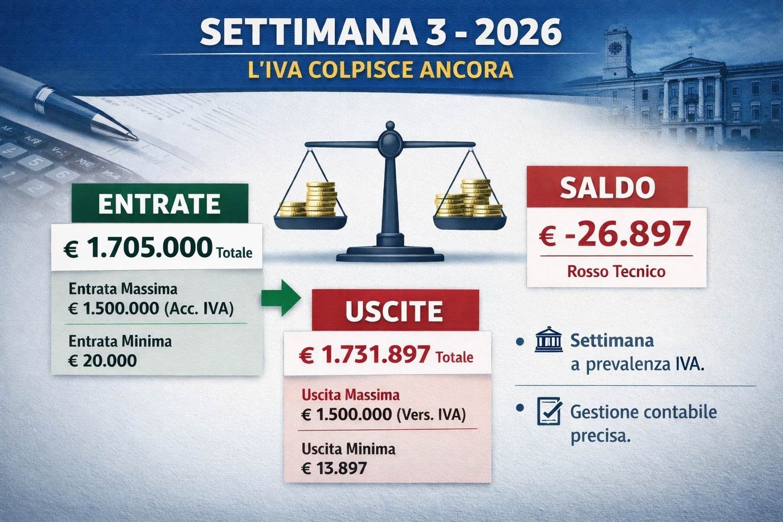 Settimana 3/26 l’IVA colpisce ancora (ma era tutto previsto)