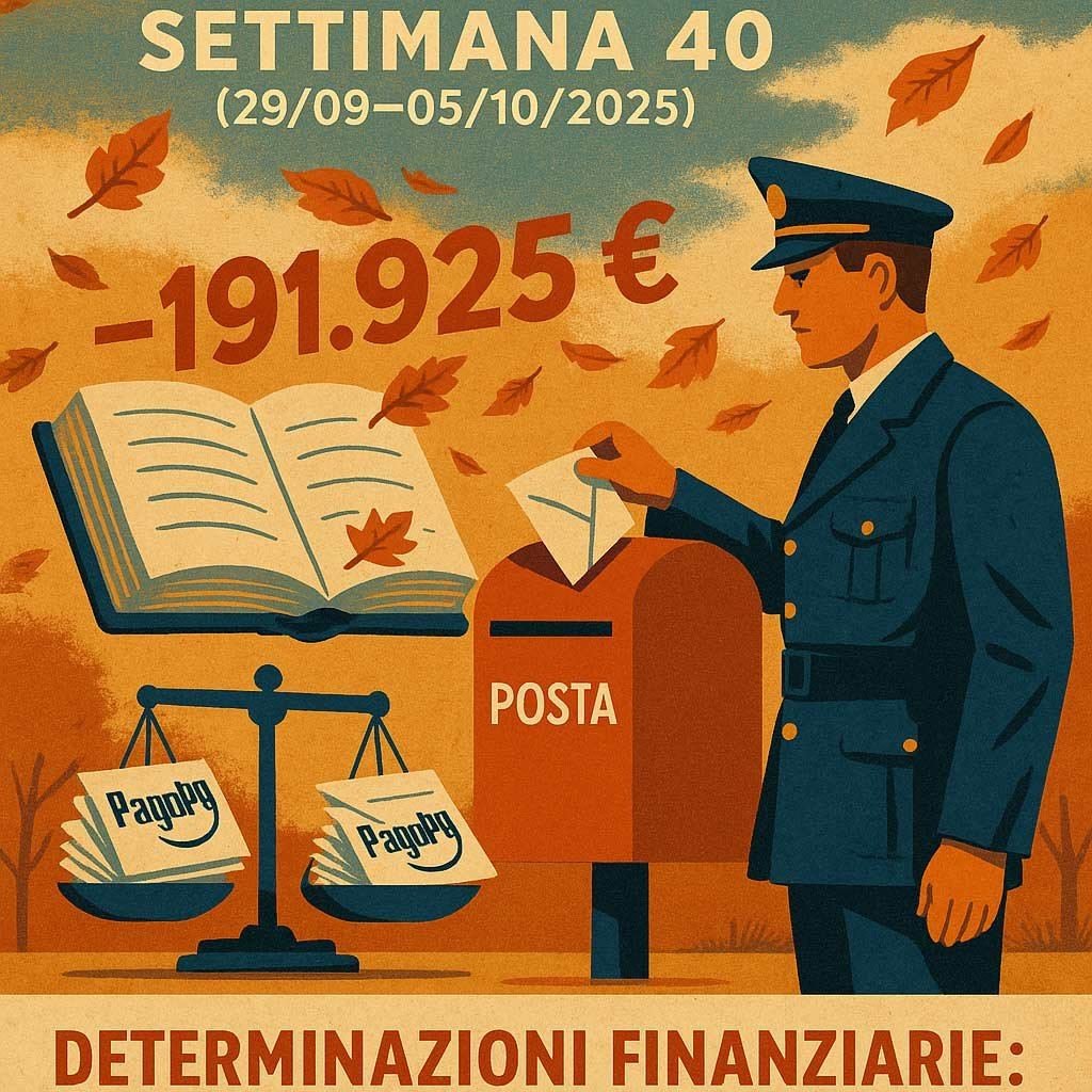 Conti comunali della settimana 40: un autunno in rosso acceso