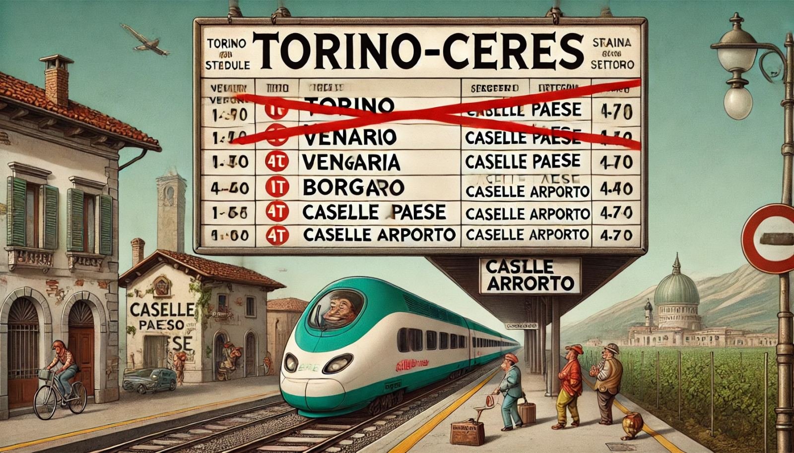 Gennaio 2024, La Torino-Ceres Passa, Caselle Paese Resta Indietro